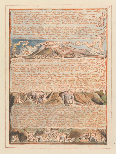 Jerusalem, Plate 23, Jerusalem! Jerusalem! by William Blake